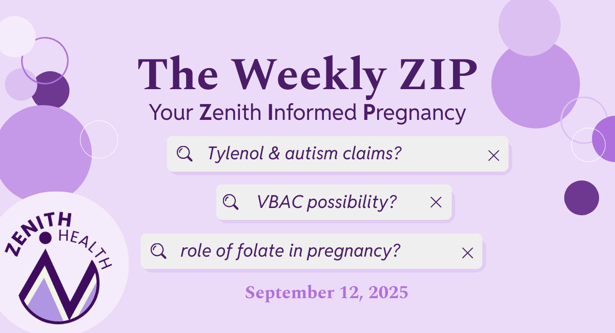 Tylenol, VBACs, and heat waves