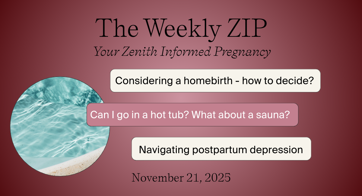Homebirths, hot tubs, and PPD