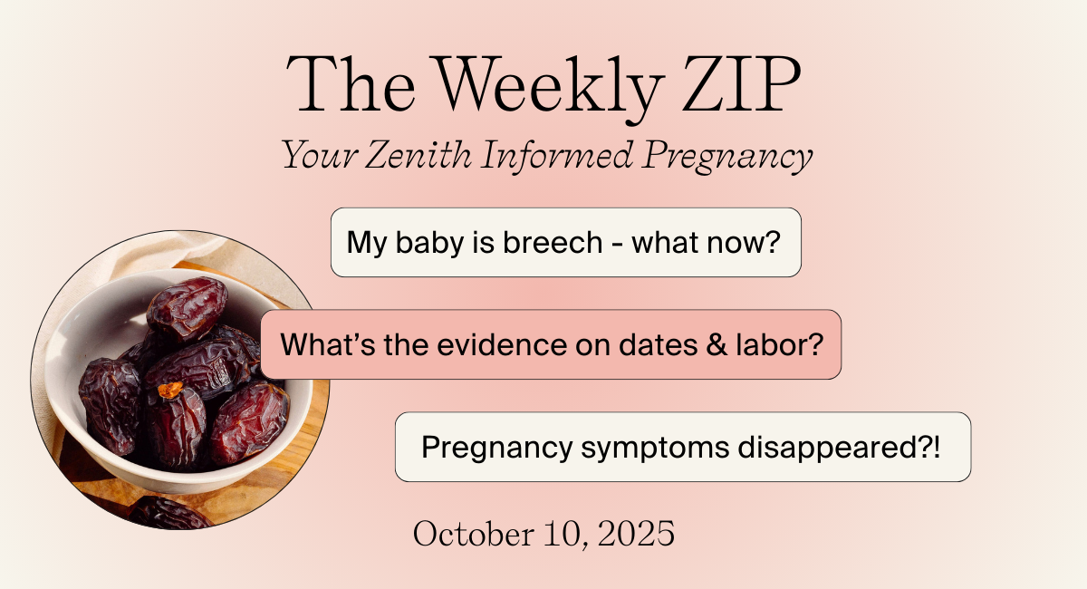Breech babies, disappearing symptoms, and dates