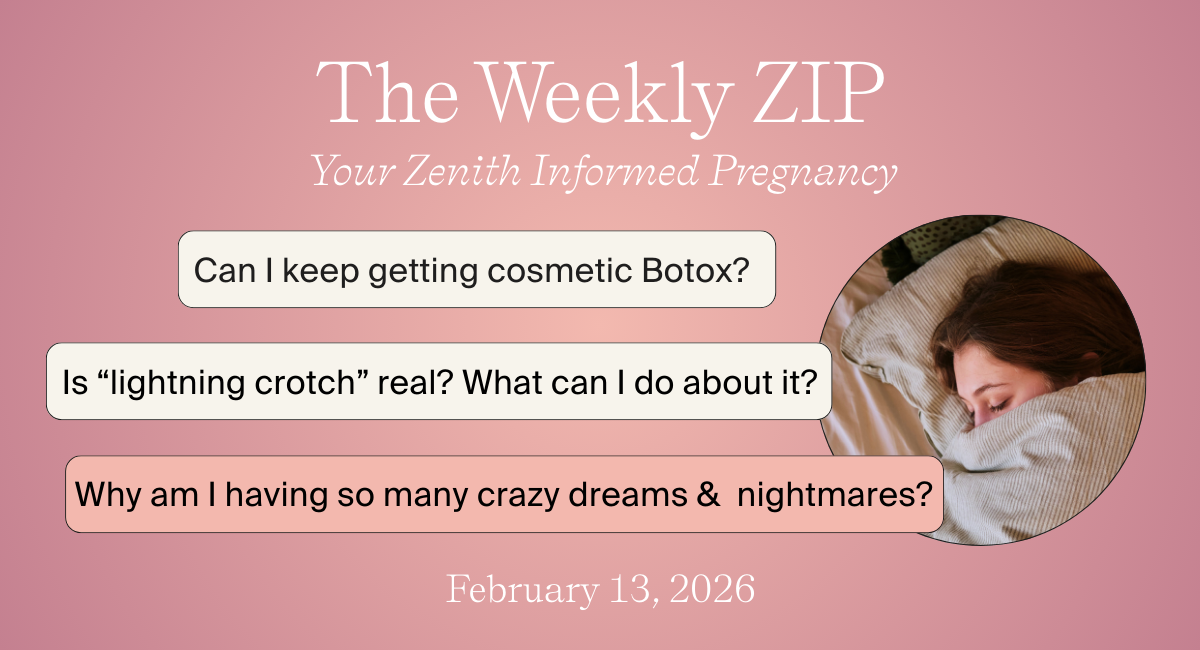 Vivid dreams, Botox, and trimester zero