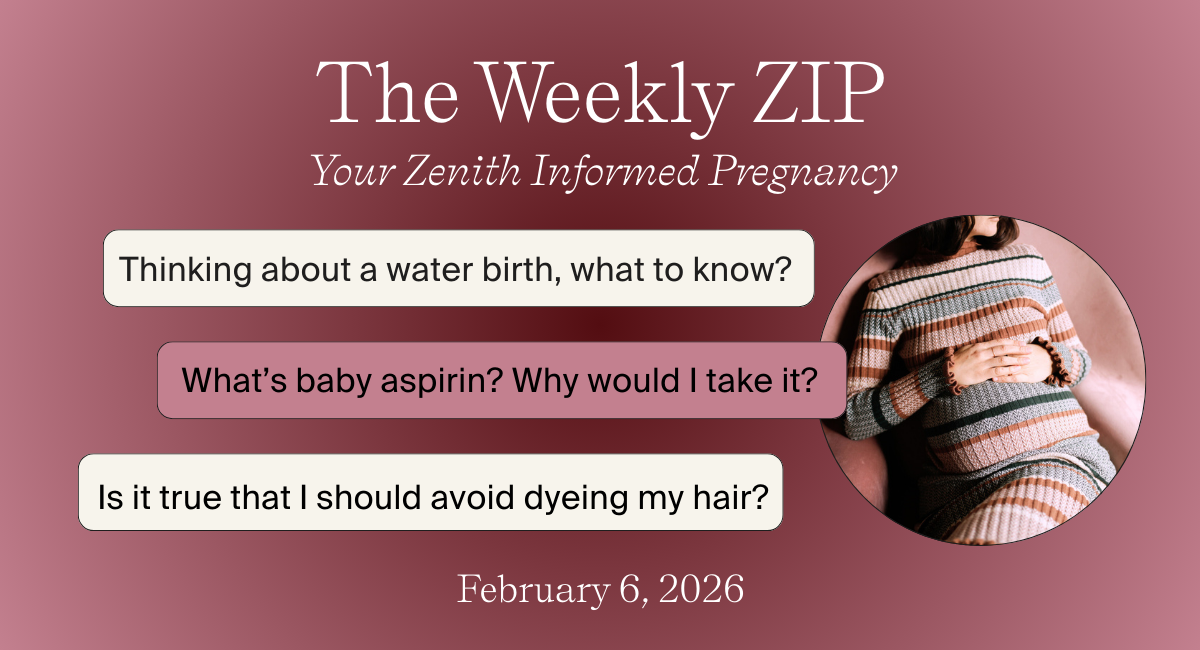 Waterbirths, baby aspirin, and hair dye