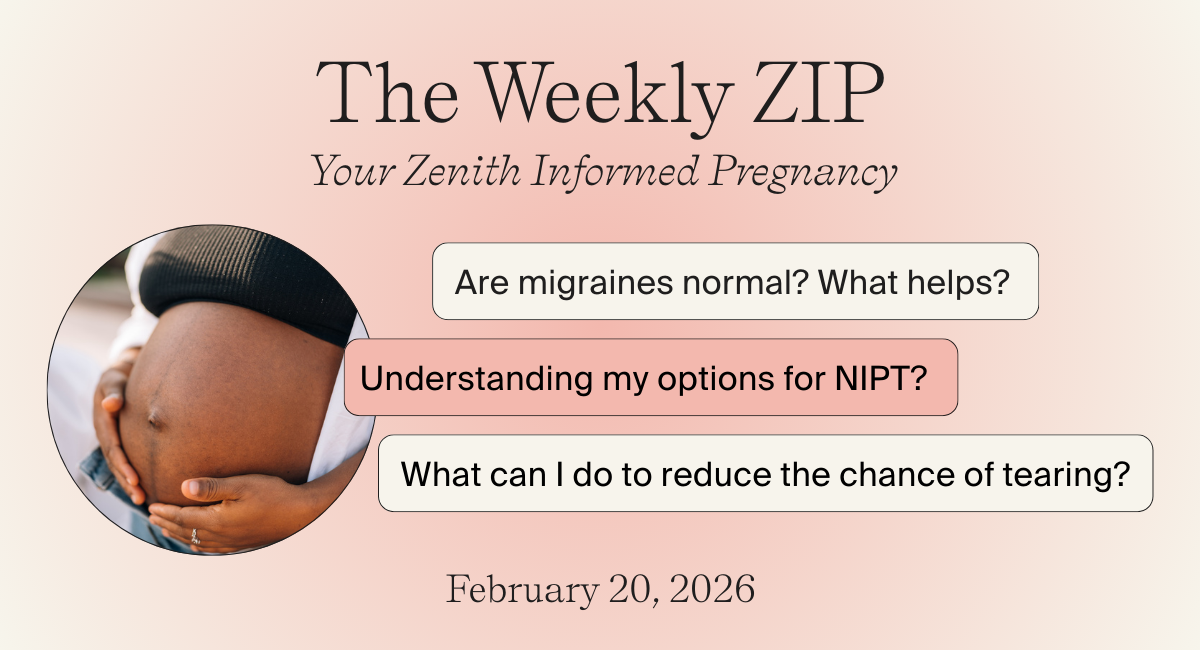 NIPT, migraines, and preventing tears